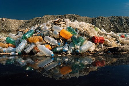 混乱的环境塑料袋工业高清图片