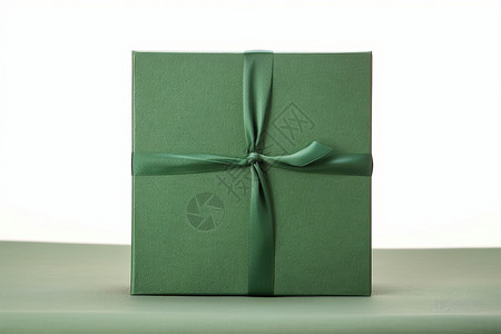 绿色礼盒的惊喜背景图片