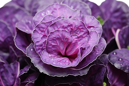 紫色甘蓝蔬菜背景图片