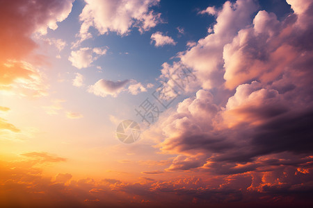 日出美丽云层背景图片