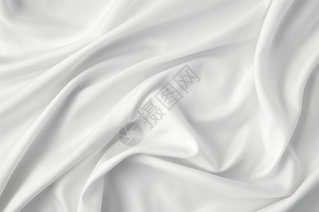 白色丝绸柔软光滑的布料图片