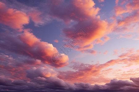 天空中彩色帆天空中的彩色云朵背景