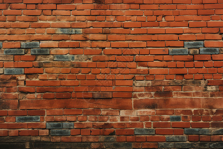 破旧的红砖墙背景