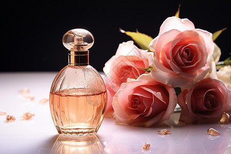 香气四溢的玫瑰香味香水图片