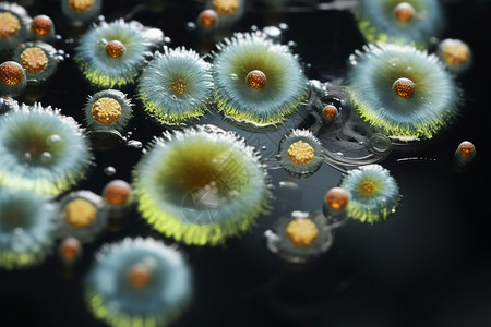 微生物菌类抽象概念图图片