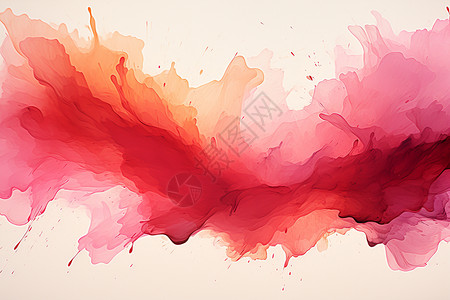 水彩颜料素材创意飞舞的水彩颜料背景插画