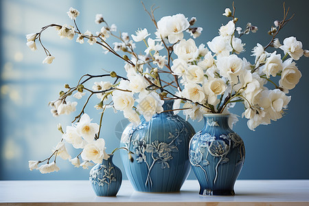 优雅传统的瓷器花瓶装饰图片