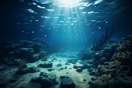 神秘海底世界神秘的海底世界背景