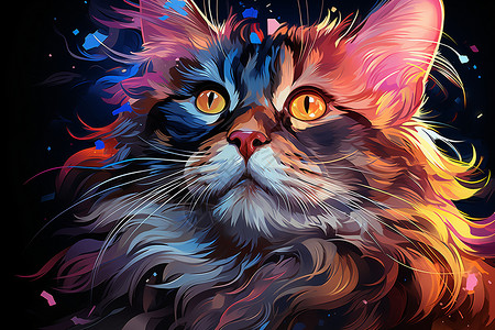 像素艺术猫咪图片