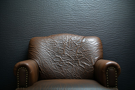 棕色真皮椅子背景图片