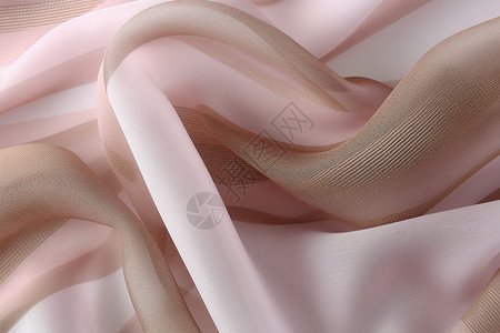 粉色纱绸布料背景图片