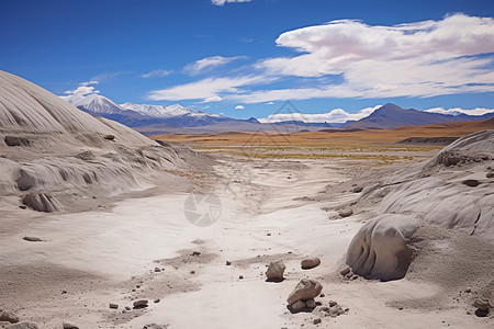 高原荒漠高原与山脉背景