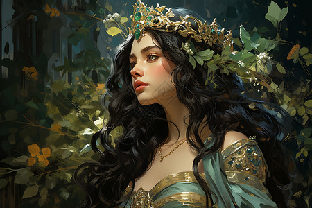 仙境中的女王背景图片