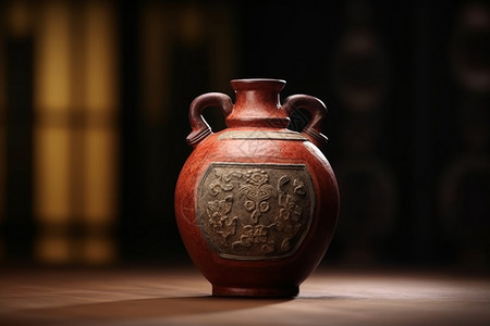 古董陶器背景图片