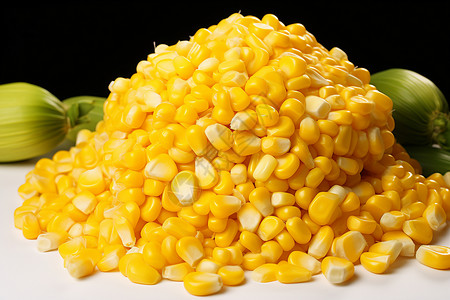 谷物蔬菜新鲜的玉米粒背景