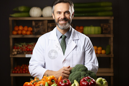 健康的蔬菜和营养师图片