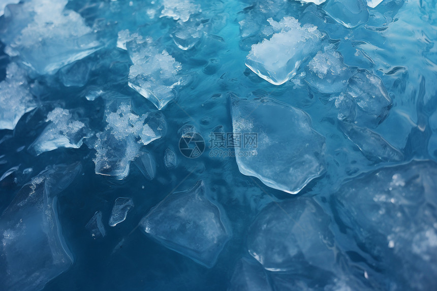冰上的微距图片