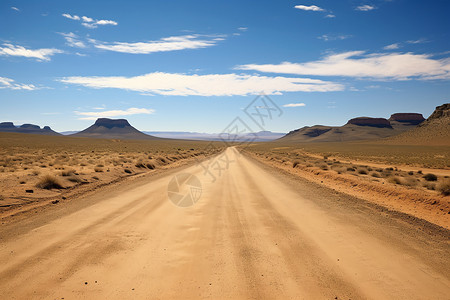 泥地越野沙漠中的土路背景