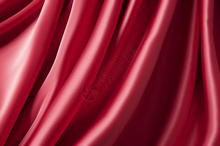 红色的丝绸帘幕高清图片