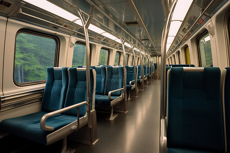 地铁座椅静谧之旅背景