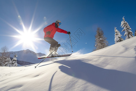 滑雪训练图片
