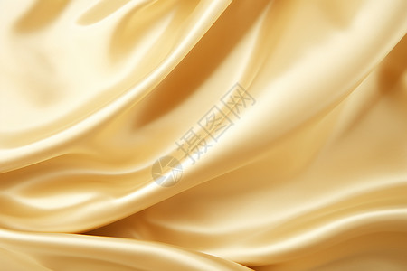 柔滑如丝的黄色丝绸背景图片