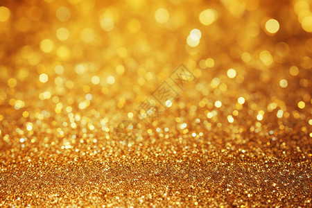金粉洒落金光闪耀的节日壁纸背景