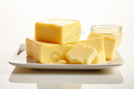 一盘奶香的黄油图片