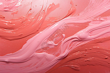 粉色油漆滴落粉白色的油漆绘画插画