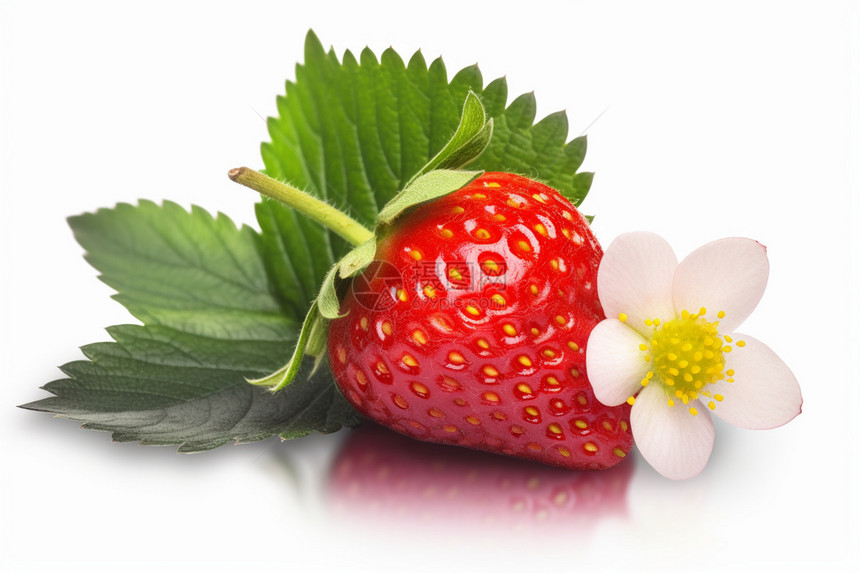 成熟的草莓图片