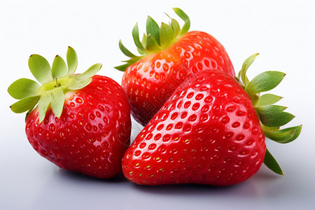 红彤彤的草莓背景图片