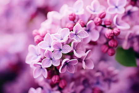 绽放的紫丁香背景图片