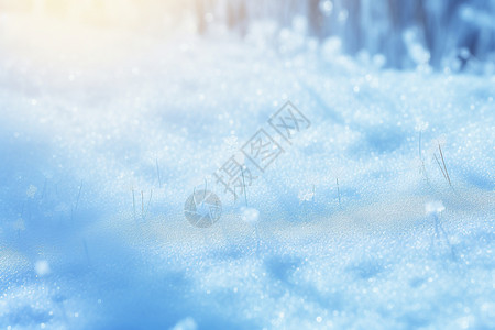 冬日白雪光影璀璨背景图片