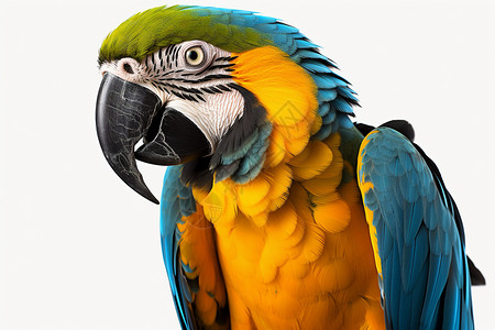 多彩的亚马逊鹦鹉背景图片