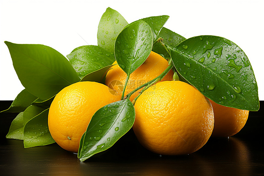 成熟的多汁橘子图片