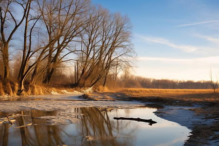 冬日之河畔图片