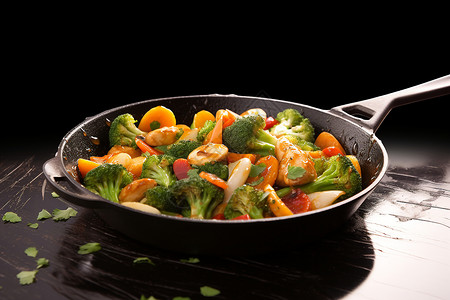 丰盛的蔬菜锅饭图片