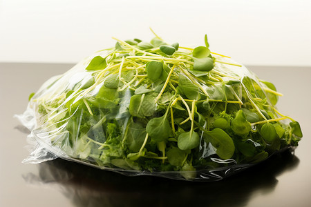 桌子上的绿色蔬菜高清图片