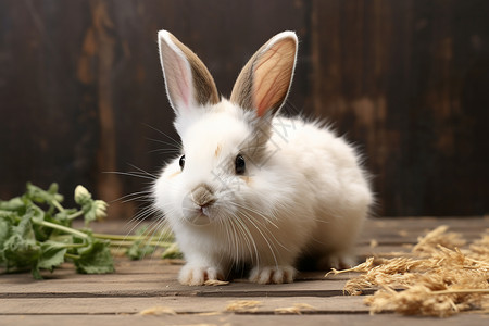 地板上的小兔子图片