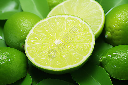 可口的柠檬水果背景图片