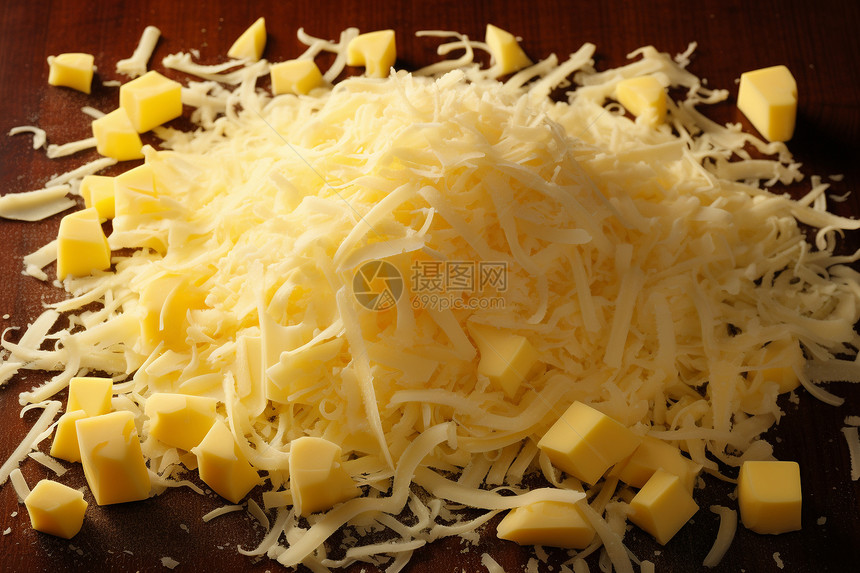 桌子上可口的奶酪图片