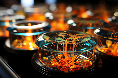 透明桌子微生物培养皿设计图片