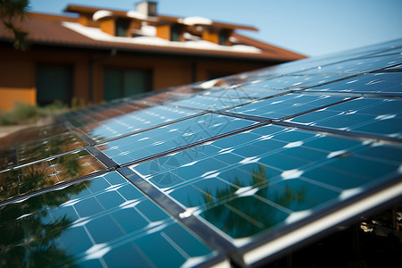 太阳能发电家庭能源高清图片