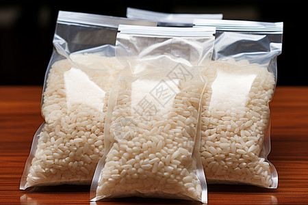 米袋子袋装大米背景