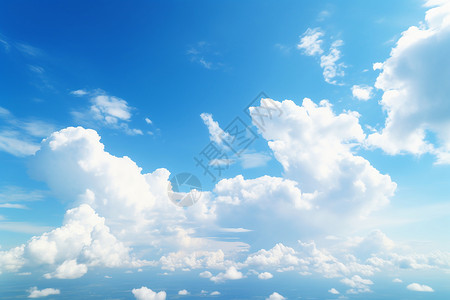 美丽的蓝天白云风景背景图片