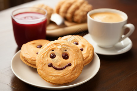 笑脸早餐图片