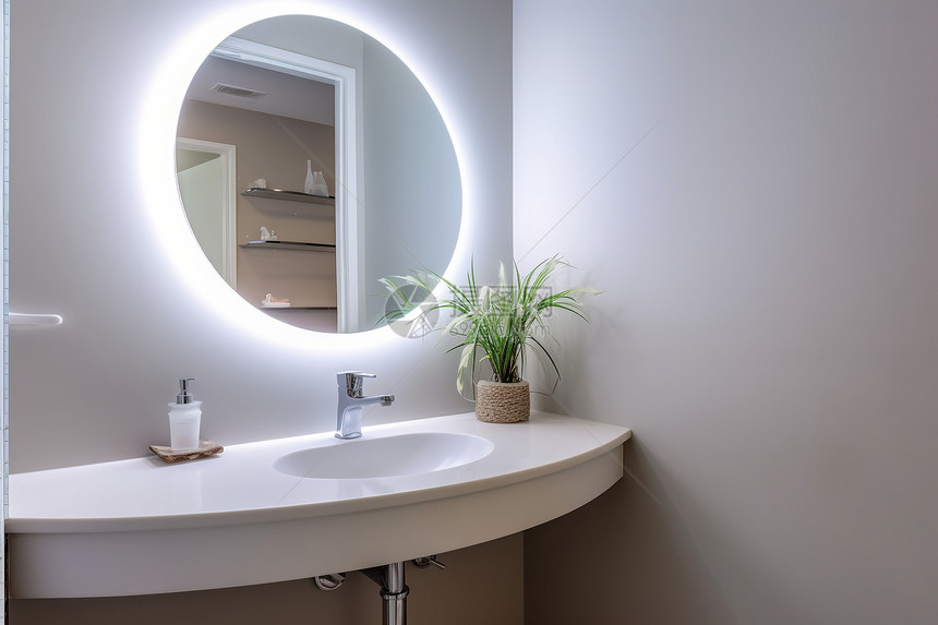 舒适家居中的现代浴室图片