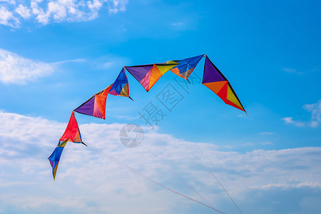 天空中的风筝图片