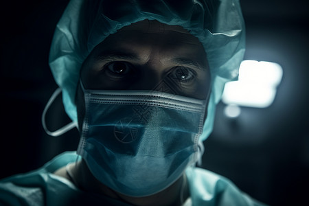 手术器材正在手术的医生背景