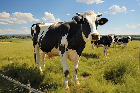 农场奶牛特写高清图片